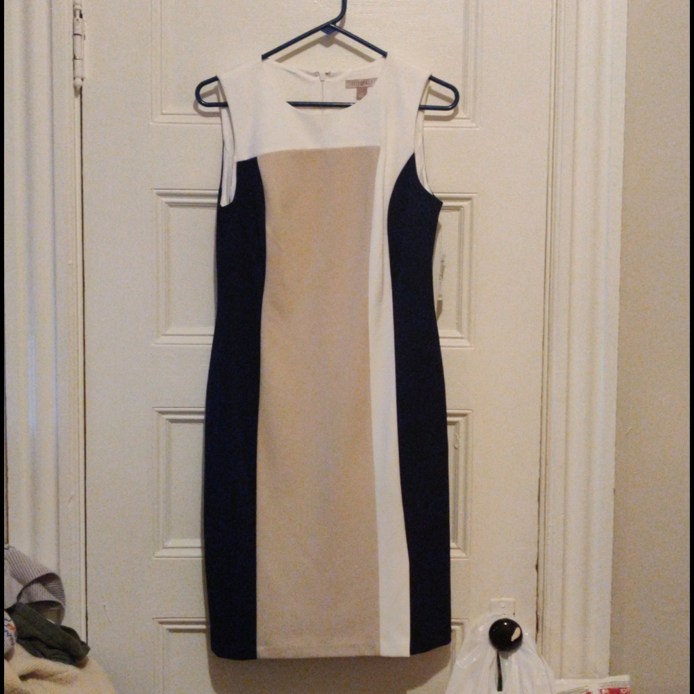 Dressbarn color block shift dress